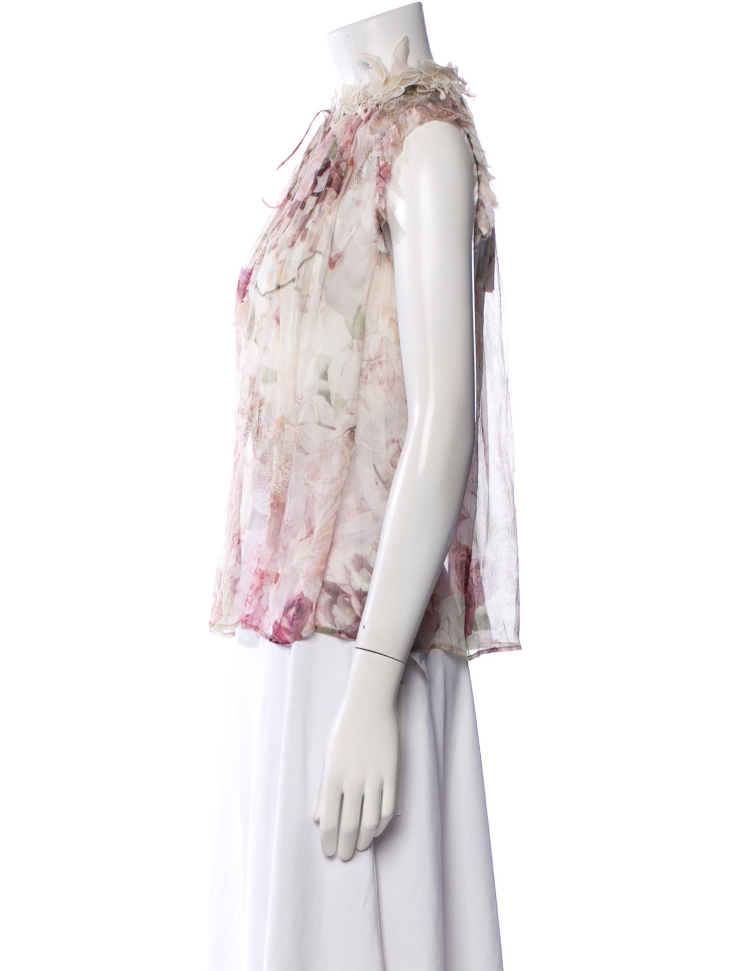 Zimmermann Silk Floral Print Blouse w/ Tags