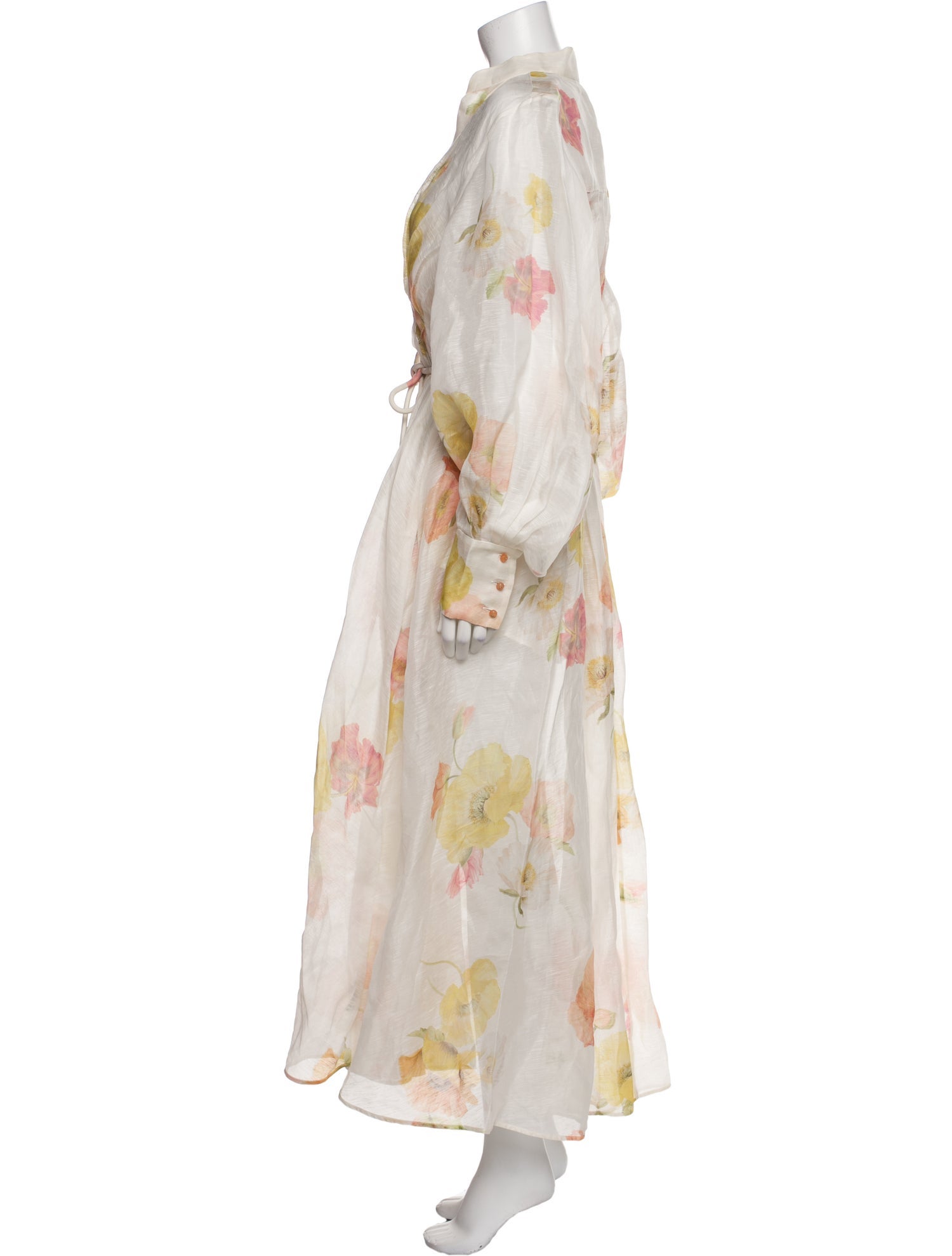Zimmermann Floral Print Pleated Accents Dress Set