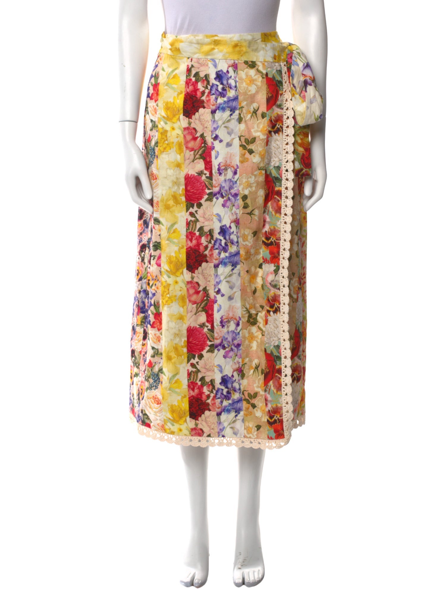 Zimmermann Linen Midi Length Skirt