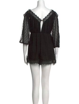 Zimmermann Silk V-Neck Romper