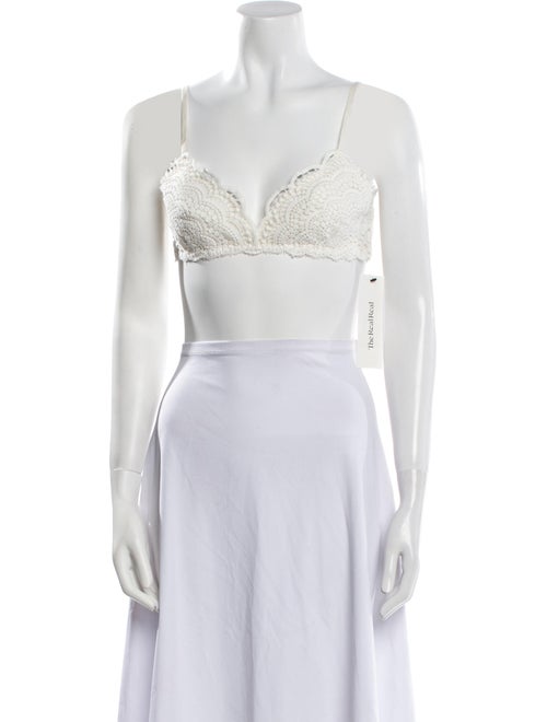 Zimmermann Linen V-Neck Crop Top