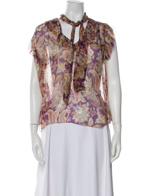 Zimmermann Silk Printed Blouse