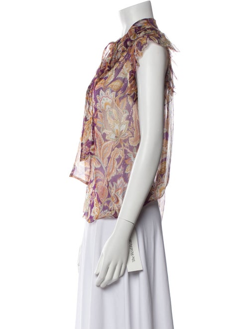 Zimmermann Silk Printed Blouse