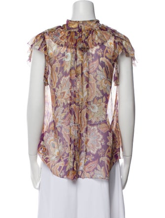 Zimmermann Silk Printed Blouse