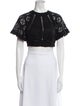 Zimmermann Silk Lace Pattern Crop Top