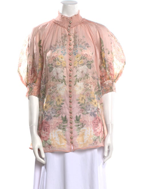 Zimmermann Silk Floral Print Blouse