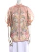 Zimmermann Silk Floral Print Blouse