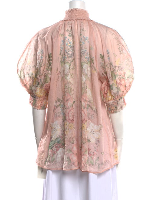 Zimmermann Silk Floral Print Blouse