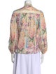 Zimmermann Floral Print Mock Neck Blouse