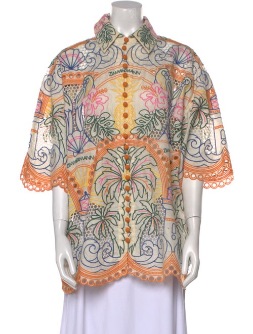 Zimmermann Linen Paisley Print Tunic