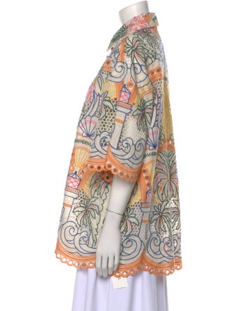 Zimmermann Linen Paisley Print Tunic