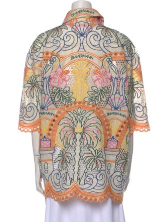 Zimmermann Linen Paisley Print Tunic