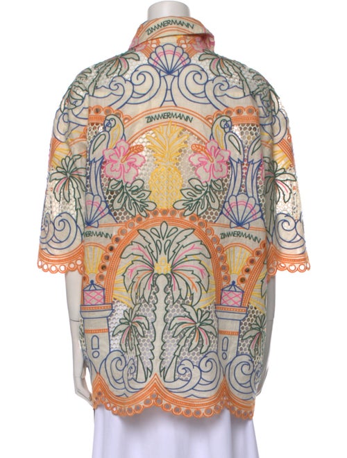 Zimmermann Linen Paisley Print Tunic