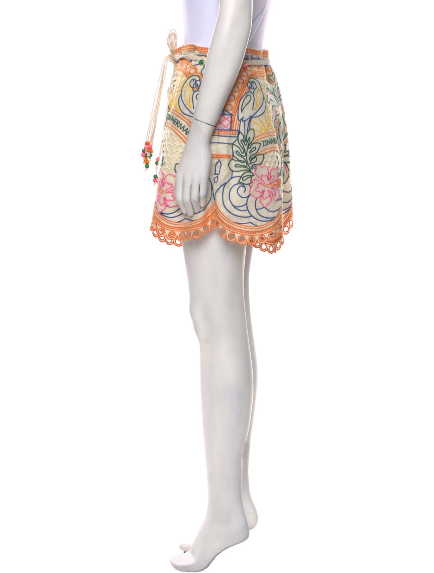 Zimmermann Linen Mini Shorts