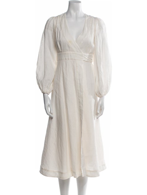 Zimmermann V-Neck Midi Length Dress