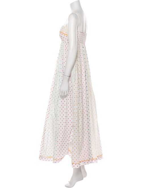 Zimmermann Polka Dot Print Midi Length Dress