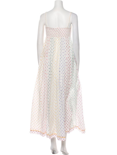 Zimmermann Polka Dot Print Midi Length Dress
