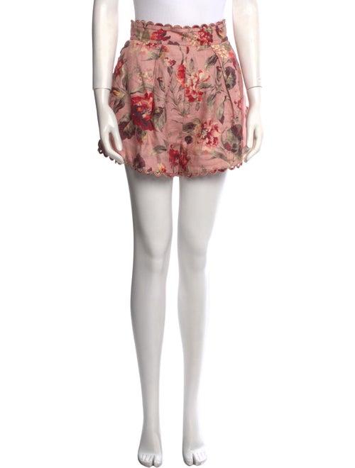 Zimmermann Linen Mini Shorts