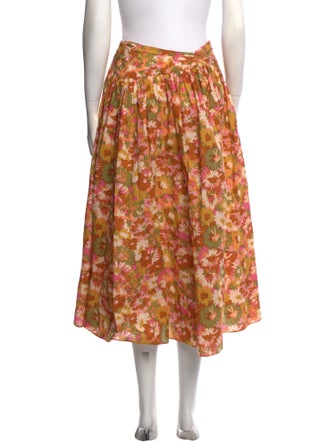 Zimmermann Floral Print Midi Length Skirt