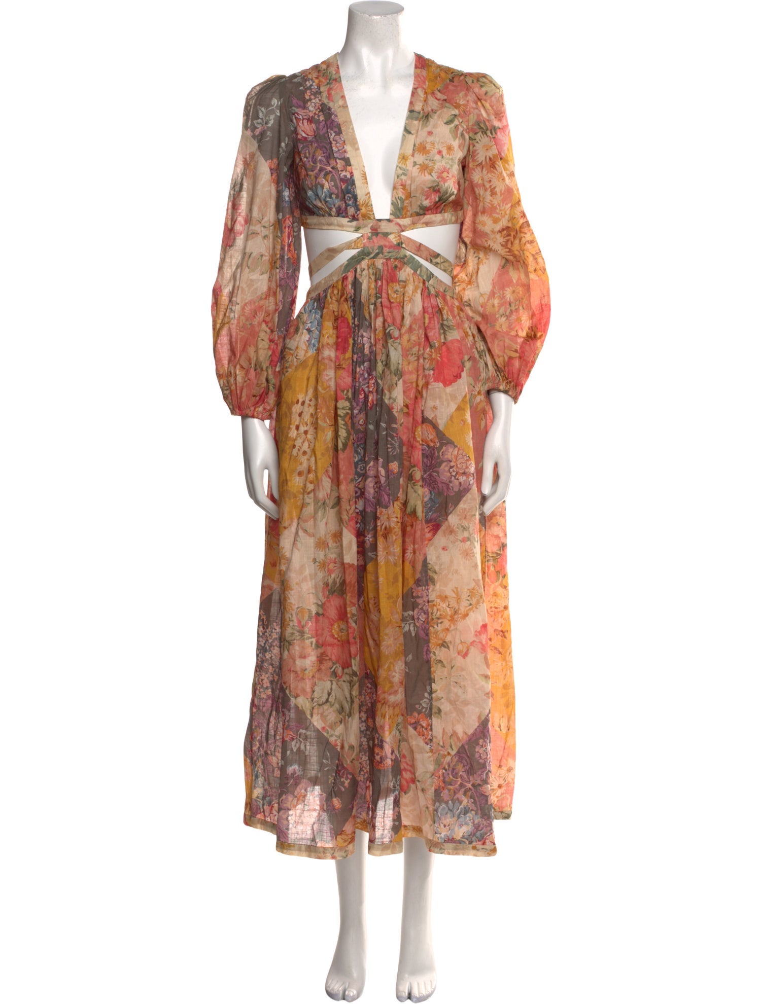Zimmermann Floral Print Long Dress