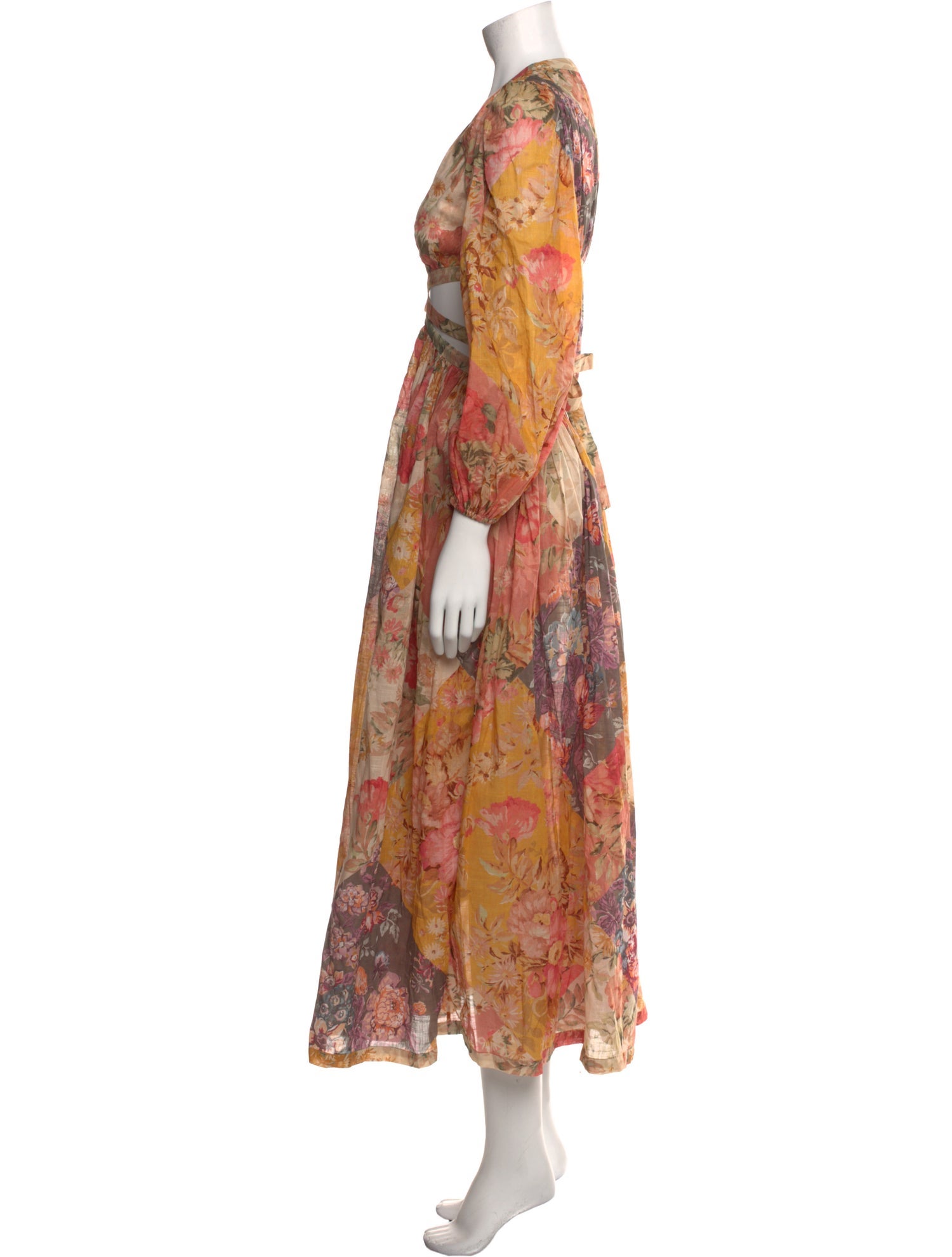 Zimmermann Floral Print Long Dress