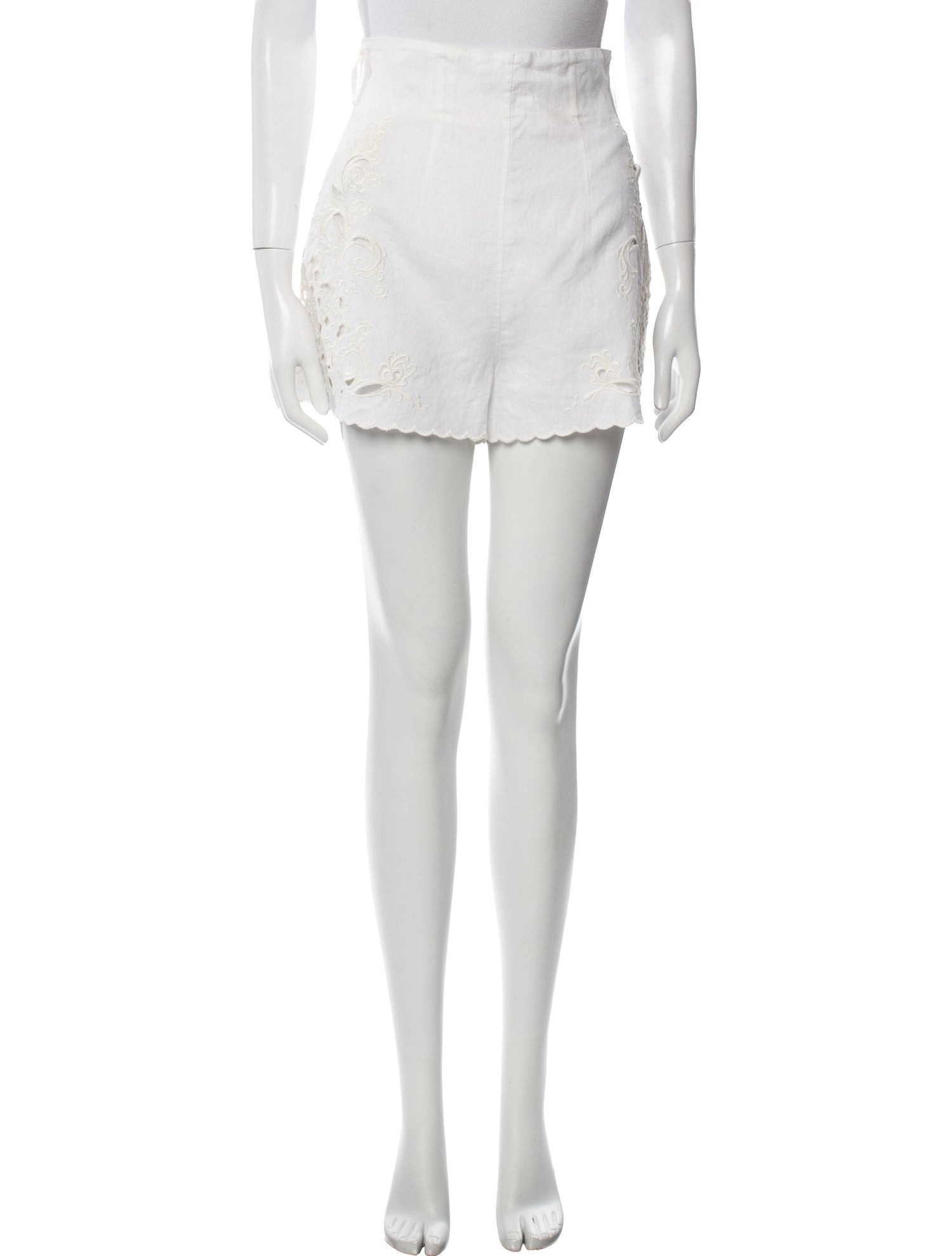 Zimmermann Linen Mini Shorts