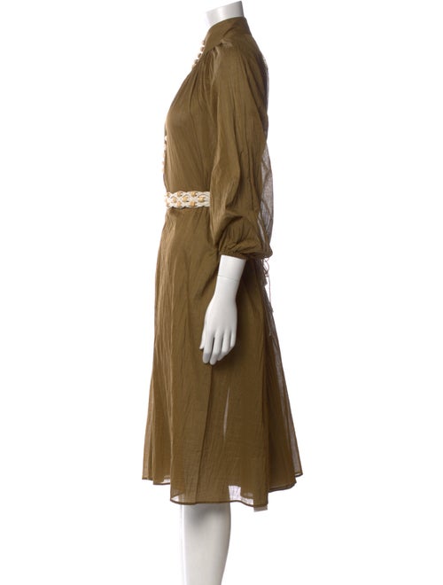 Zimmermann Mock Neck Midi Length Dress