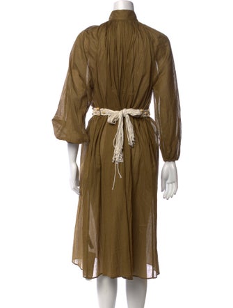 Zimmermann Mock Neck Midi Length Dress