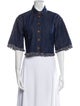Zimmermann Short Sleeve Crop Top