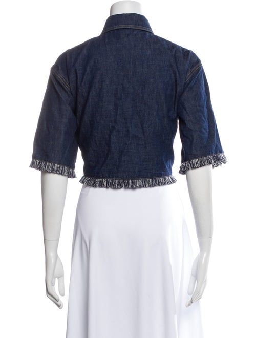 Zimmermann Short Sleeve Crop Top