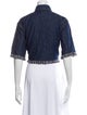 Zimmermann Short Sleeve Crop Top