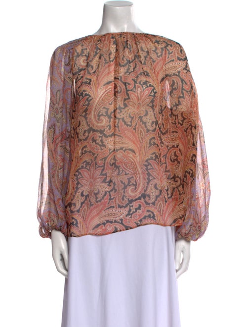 Zimmermann Silk Paisley Print Blouse