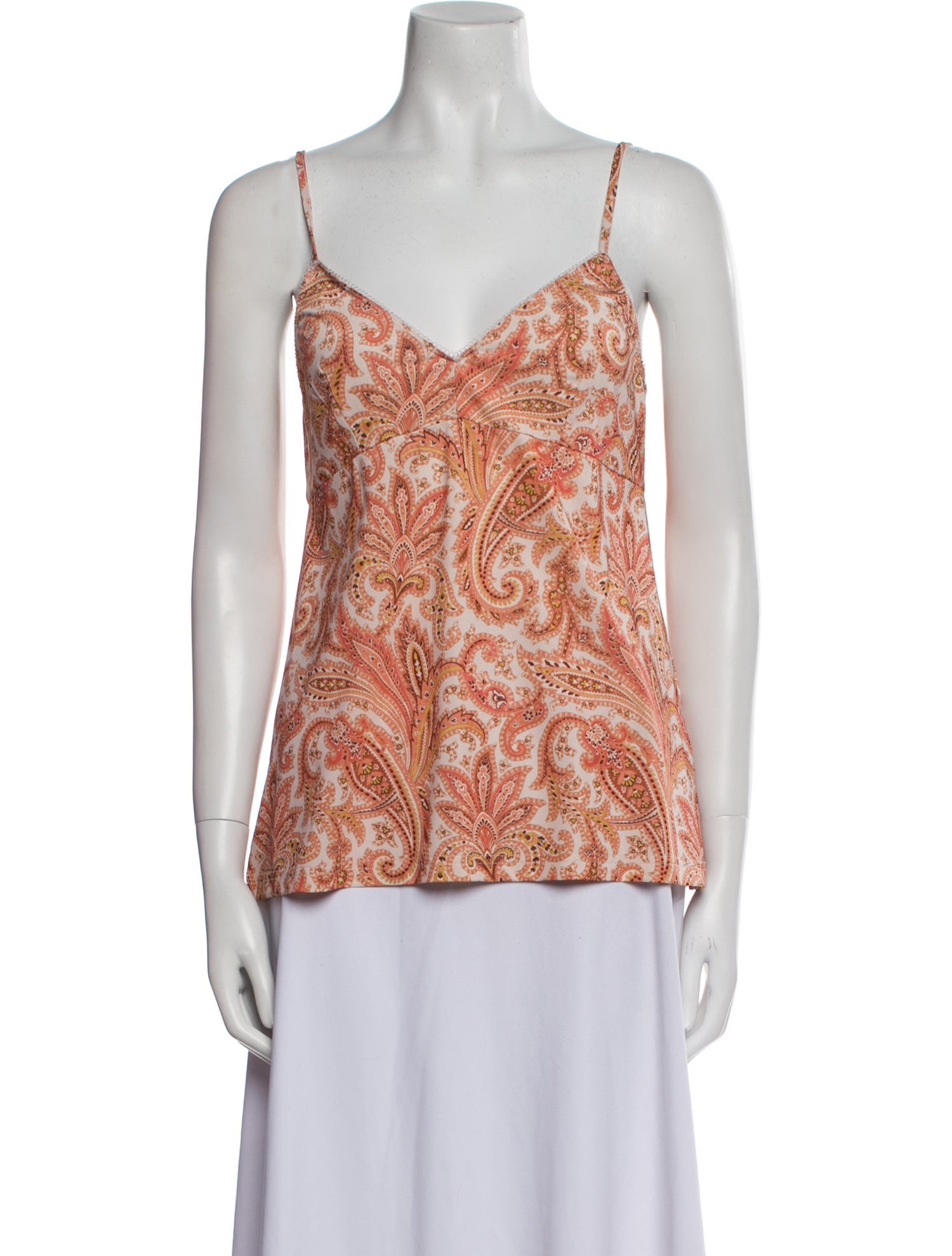 Zimmermann Paisley Print V-Neck Top