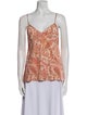 Zimmermann Paisley Print V-Neck Top