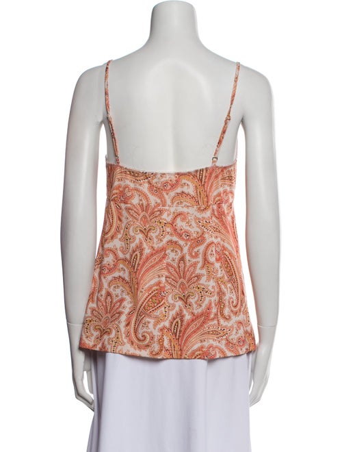 Zimmermann Paisley Print V-Neck Top