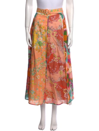 Zimmermann Linen Midi Length Skirt