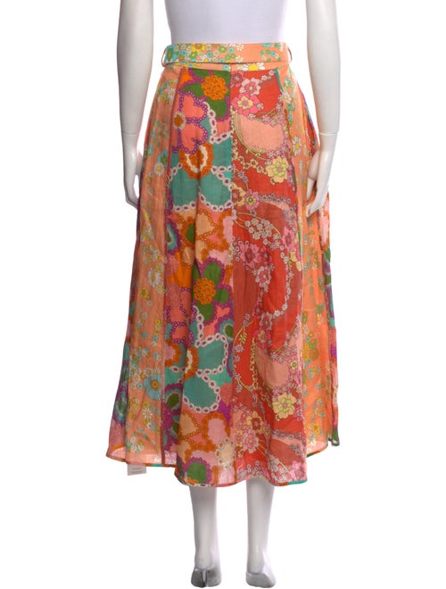 Zimmermann Linen Midi Length Skirt