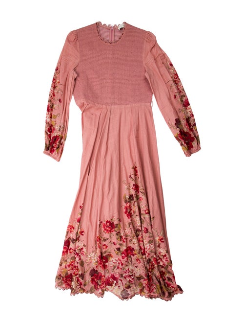 Zimmermann Mock Neck Long Dress