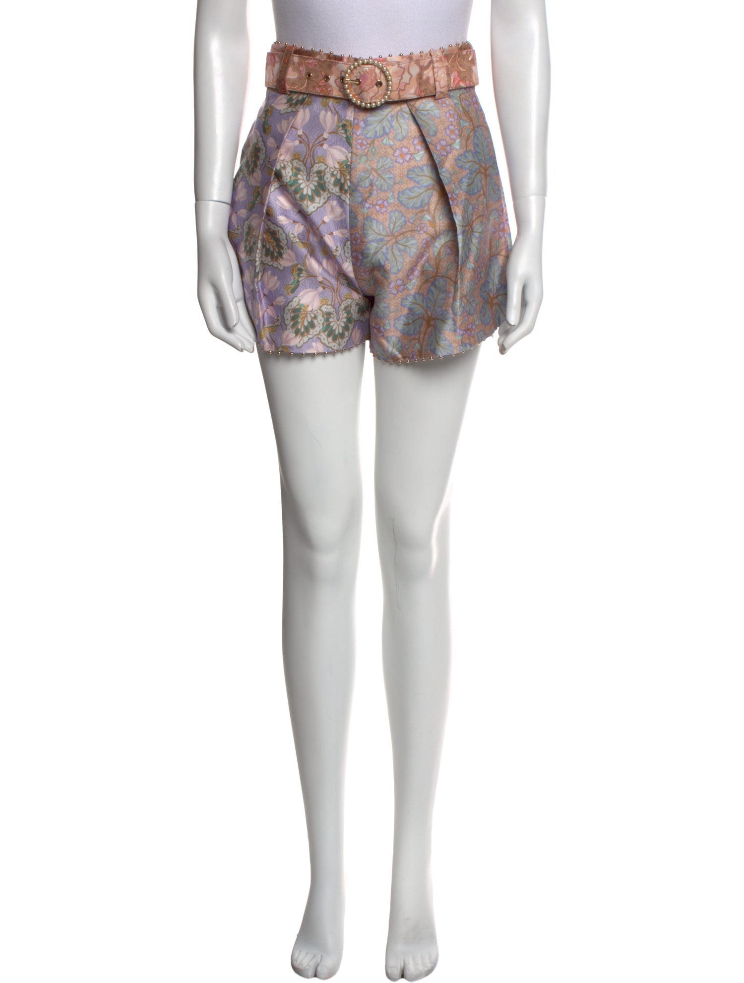 Zimmermann Floral Print Mini Shorts