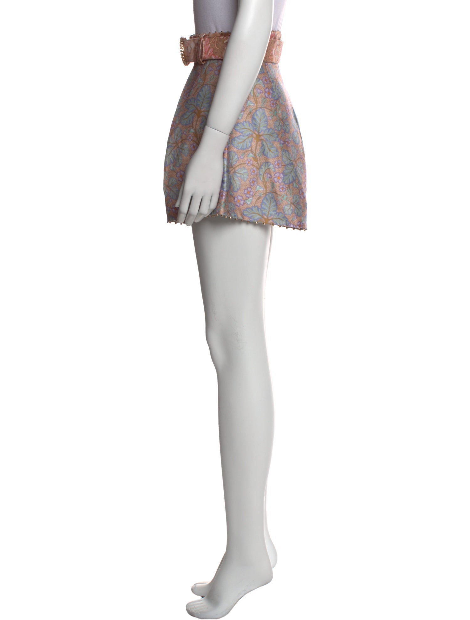 Zimmermann Floral Print Mini Shorts