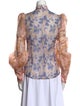 Zimmermann Linen Floral Print Blouse