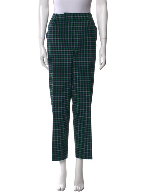 Zimmermann Plaid Print Straight Leg Pants