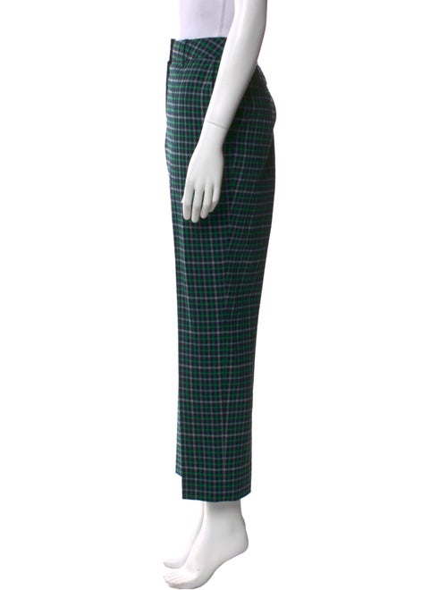 Zimmermann Plaid Print Straight Leg Pants