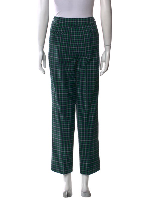 Zimmermann Plaid Print Straight Leg Pants
