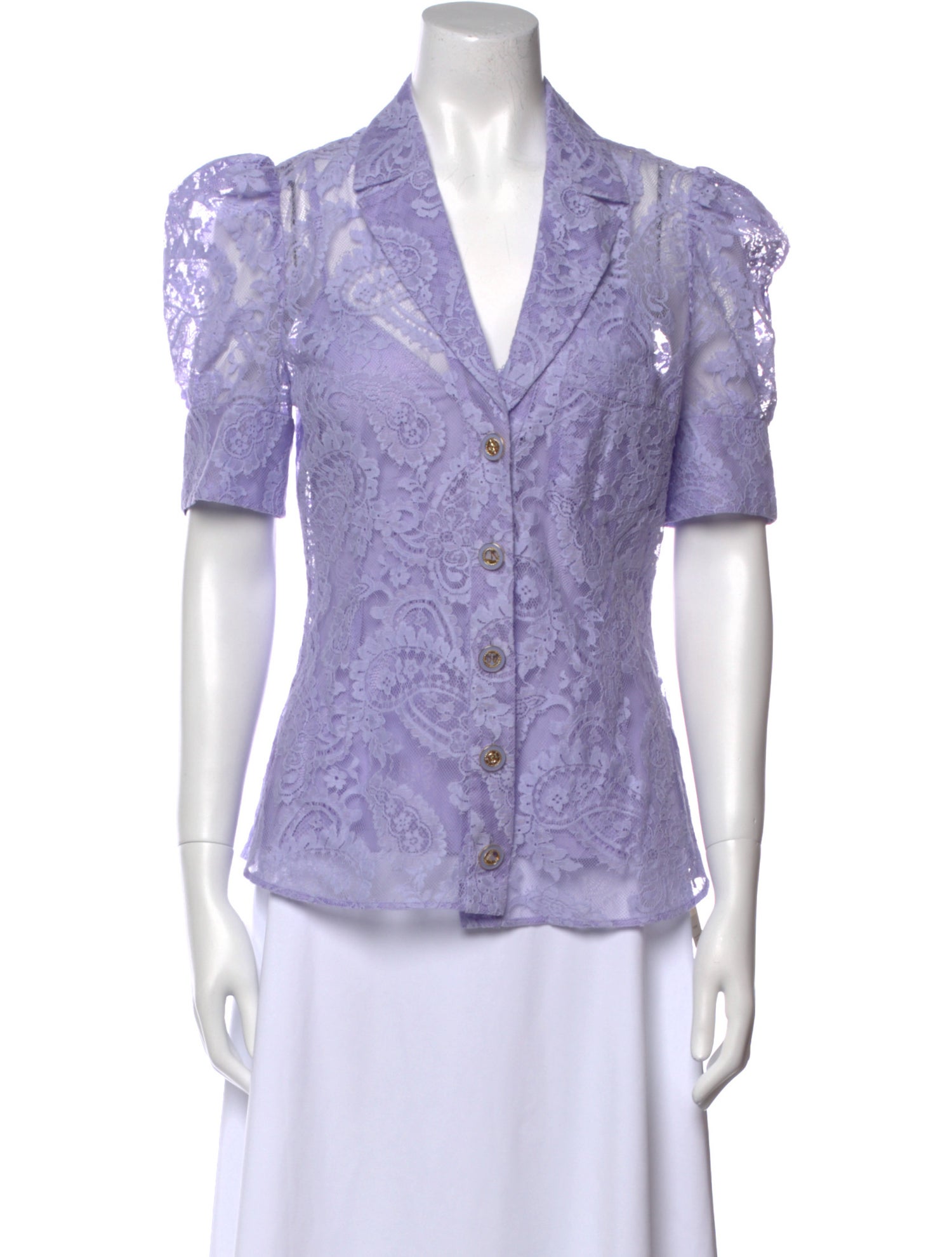 Zimmermann Short Sleeve Button-Up Top w/ Tags