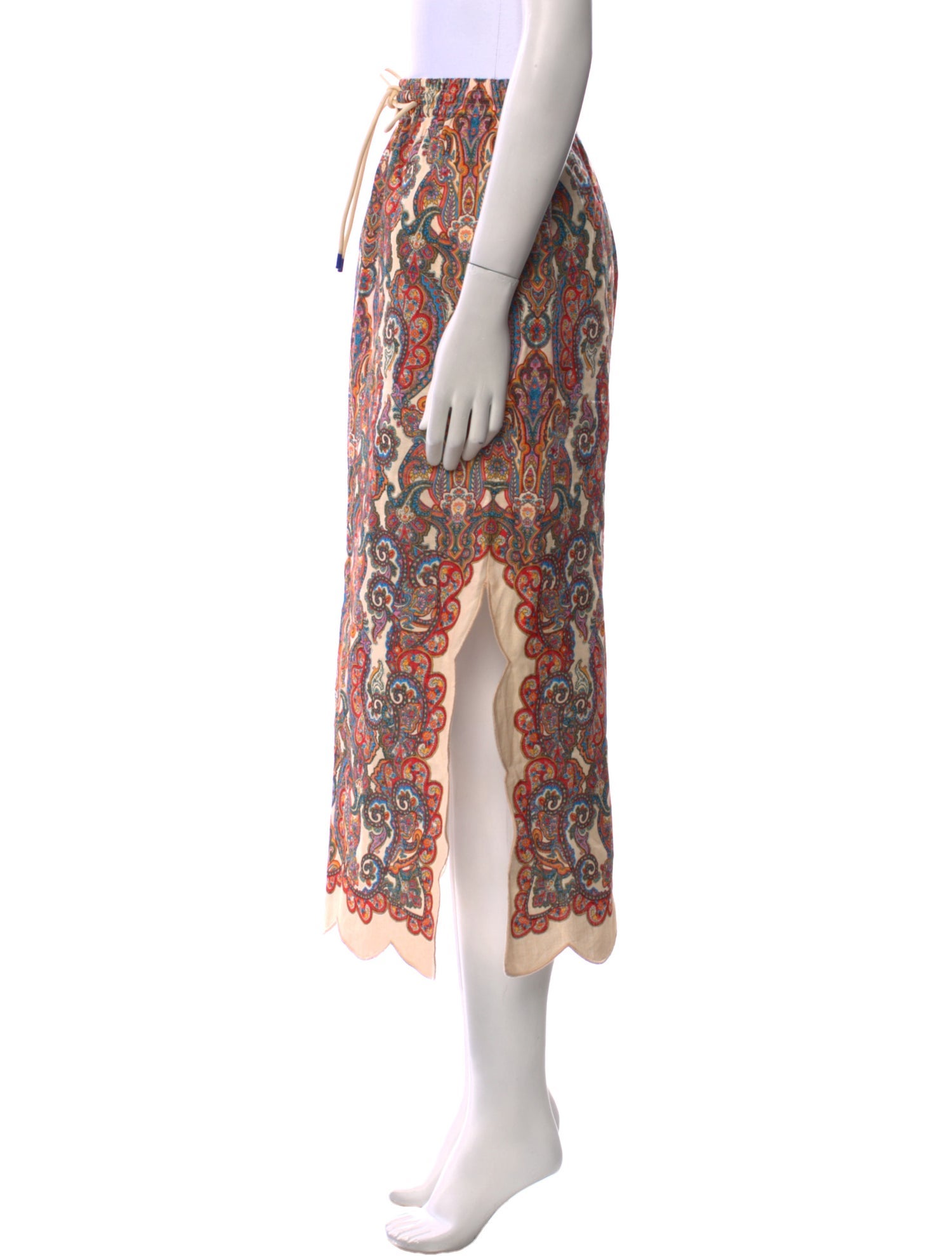 Zimmermann Linen Midi Length Skirt