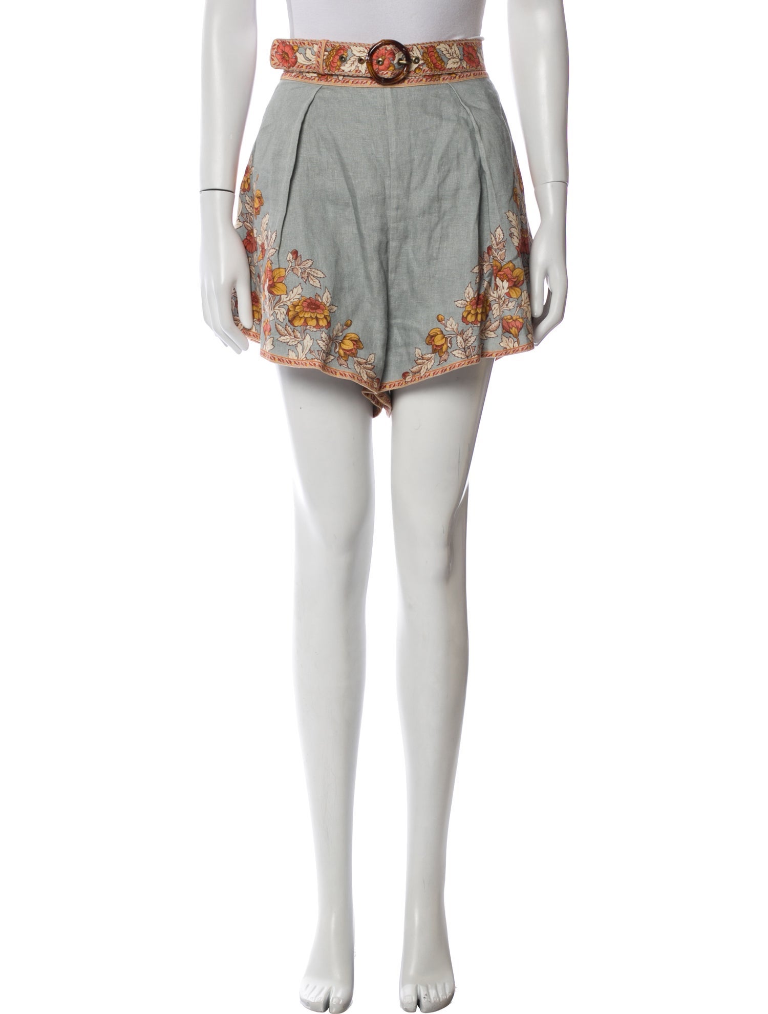 Zimmermann Linen Mini Shorts