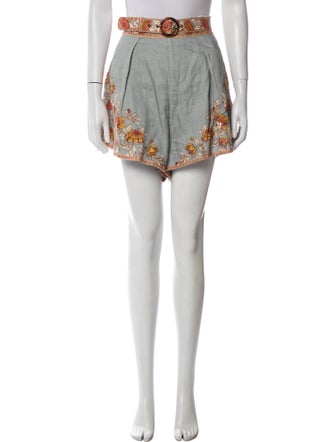 Zimmermann Linen Mini Shorts