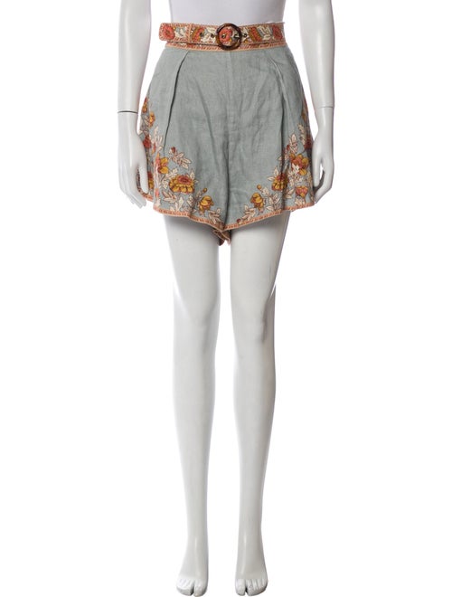 Zimmermann Linen Mini Shorts