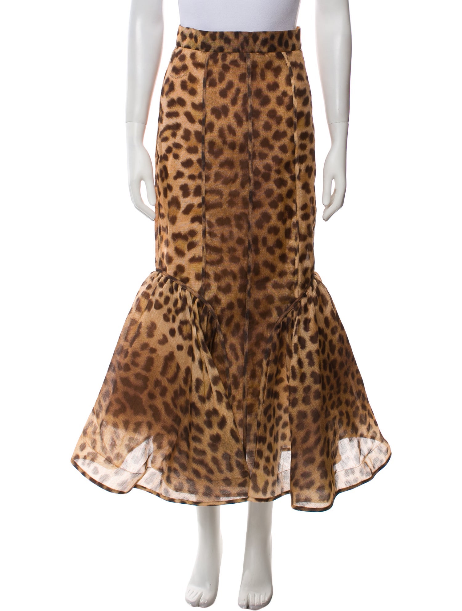 Zimmermann Linen Midi Length Skirt